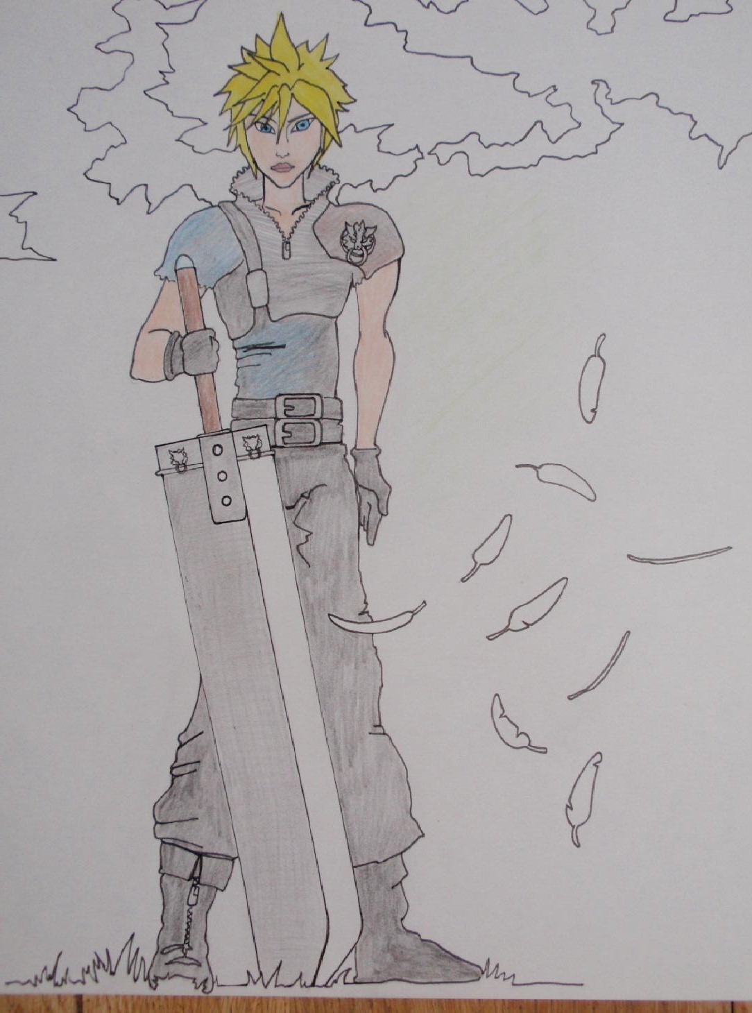Cloud, personnage du jeu vidéo Final Fantasy VII Crisis Core